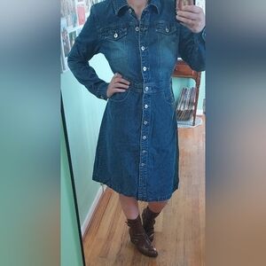 90's denim dress